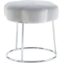 dora gray vanity stool   