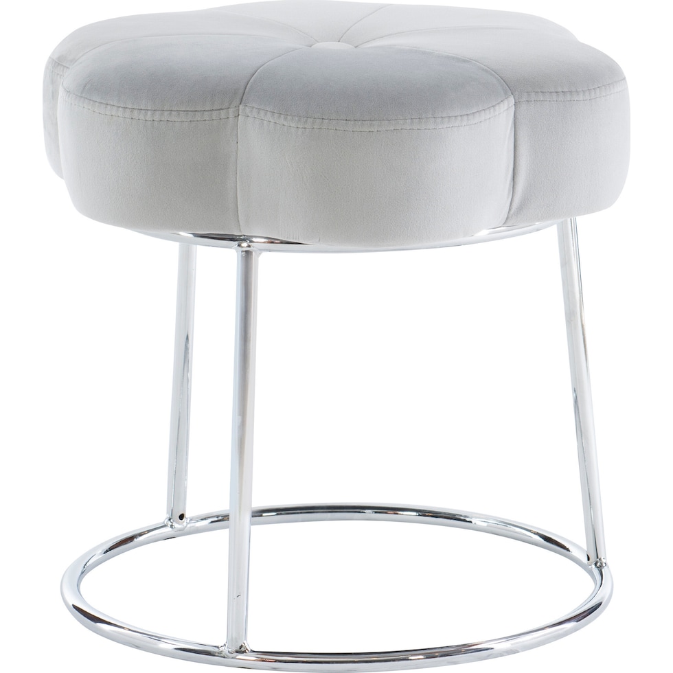 dora gray vanity stool   