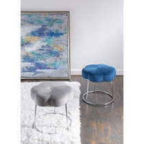 dora gray vanity stool   