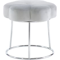 dora gray vanity stool   