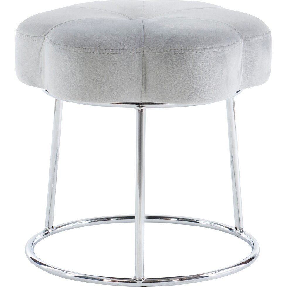 dora gray vanity stool   