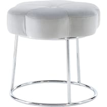 dora gray vanity stool   