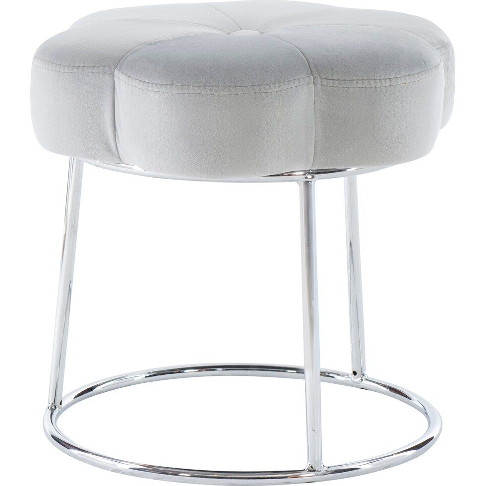 dora gray vanity stool   