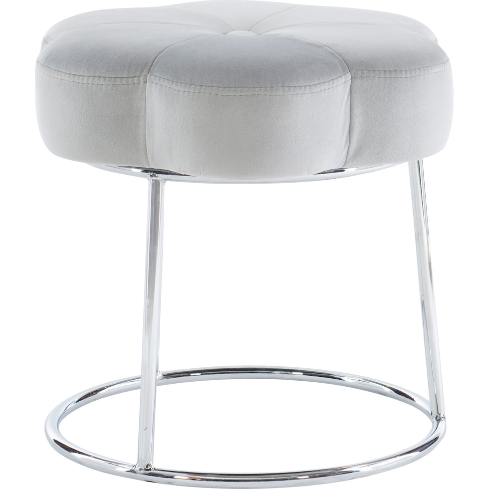 dora gray vanity stool   