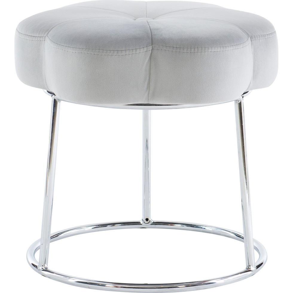 dora gray vanity stool   