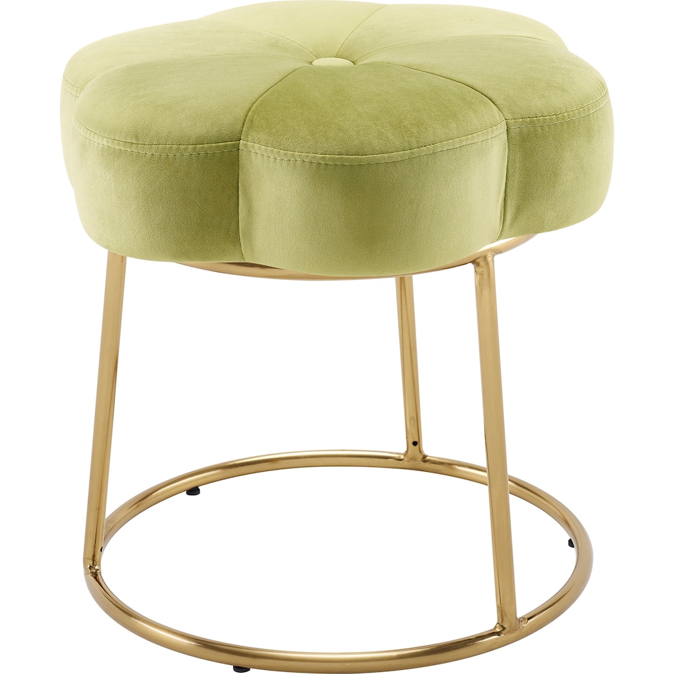 dora green vanity stool   