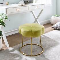 dora green vanity stool   