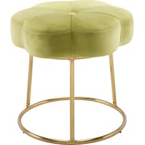 dora green vanity stool   