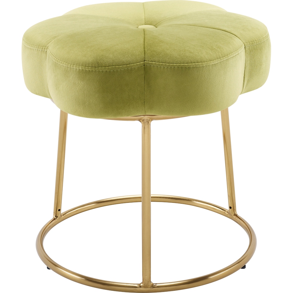 dora green vanity stool   