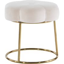 dora white vanity stool   