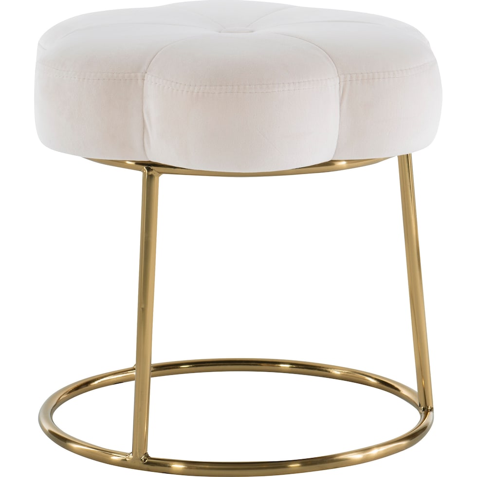 dora white vanity stool   