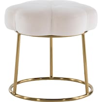 dora white vanity stool   