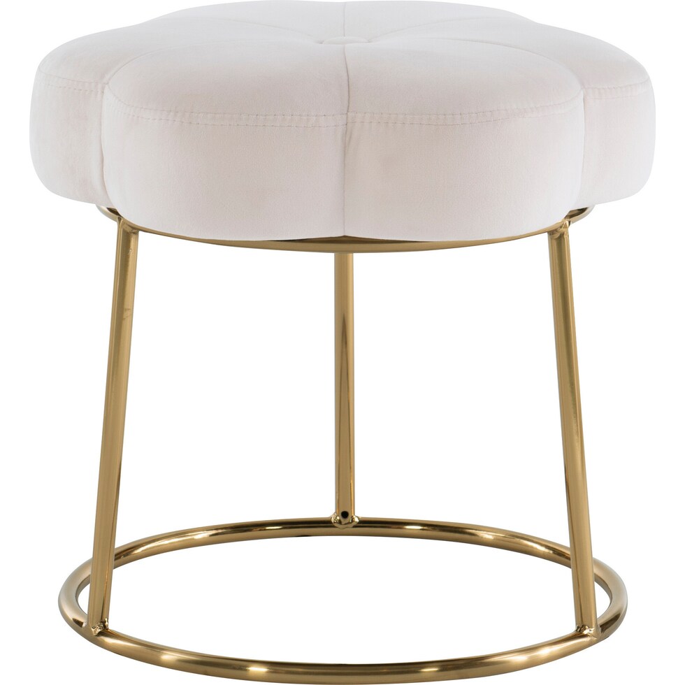 dora white vanity stool   