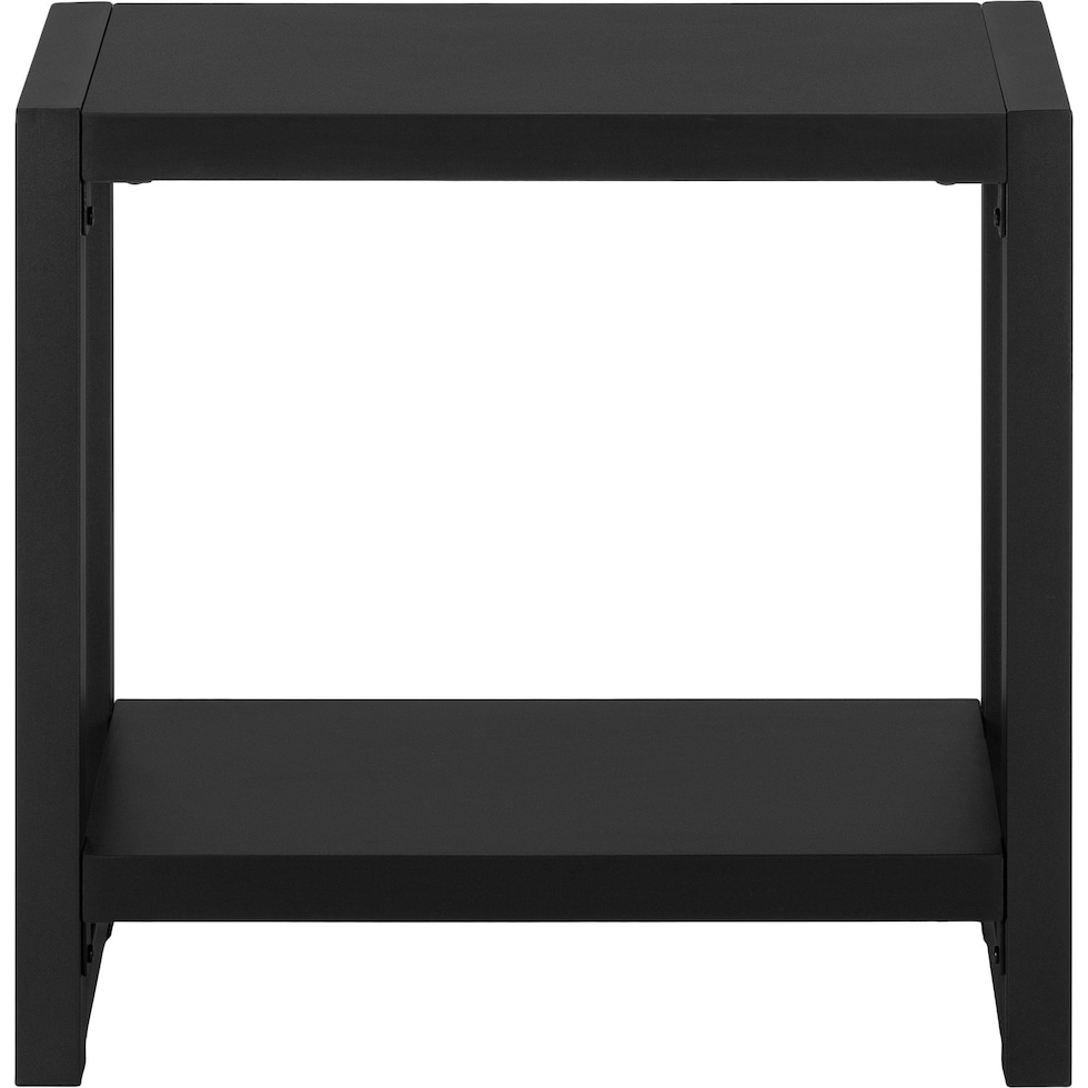 doran black end table   