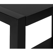 doran black end table   