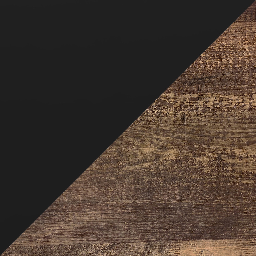 doran brown black end table   