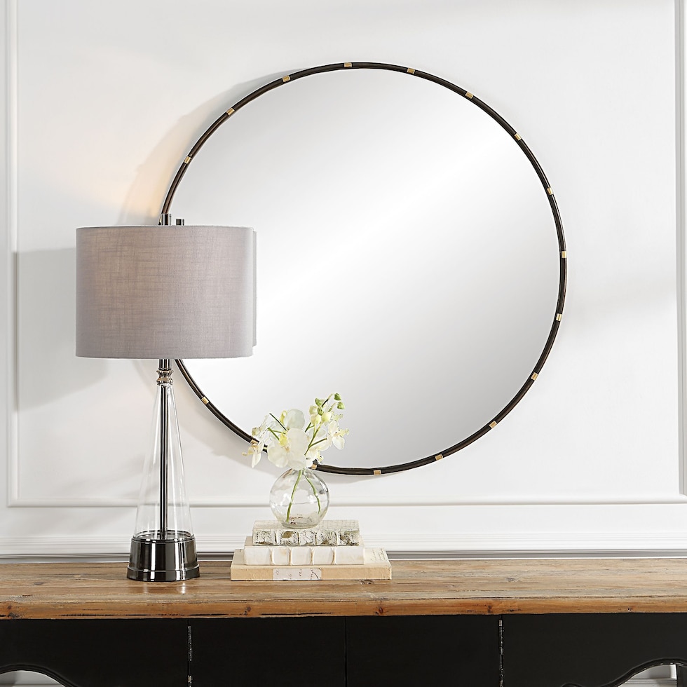 doriana dark brown mirror   