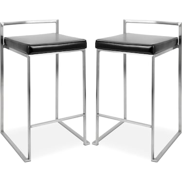 Doric Set of 2 Counter-Height Stools