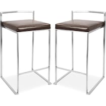 doric gray  pack counter height stools   