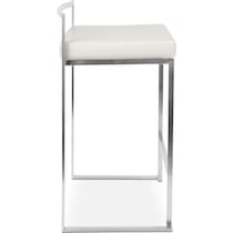 doric white counter height stool   