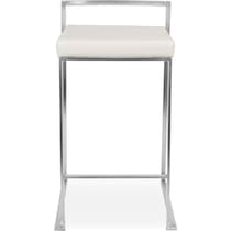 doric white counter height stool   