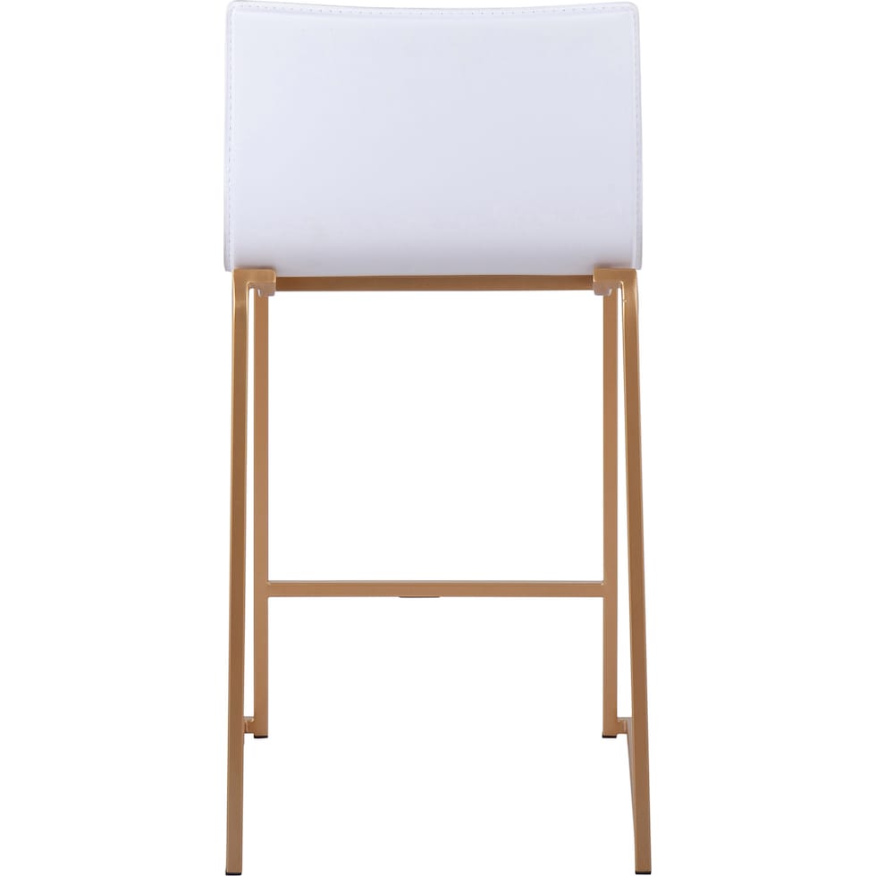 doric white counter height stool   