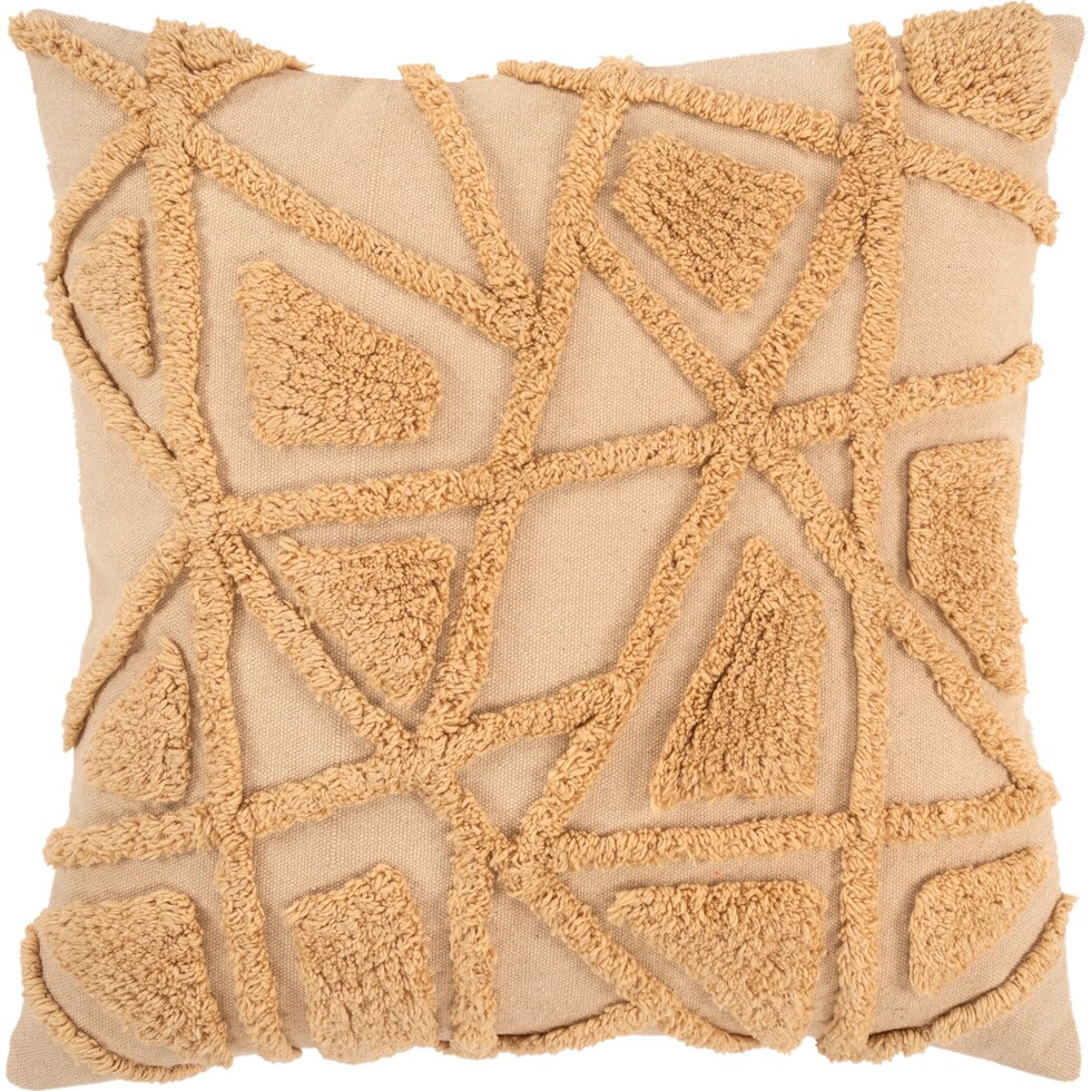 dorit gold accent pillow   