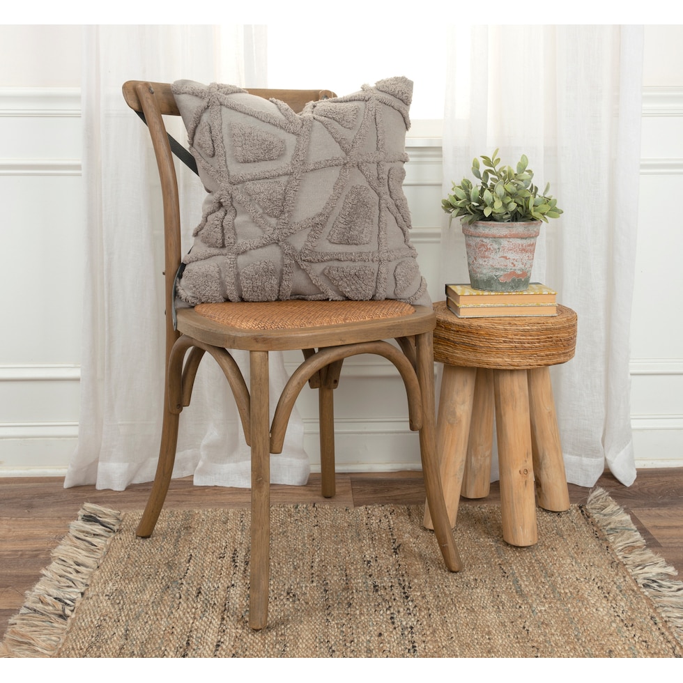 dorit gray accent pillow   