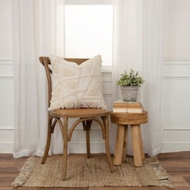 dorit neutral accent pillow   