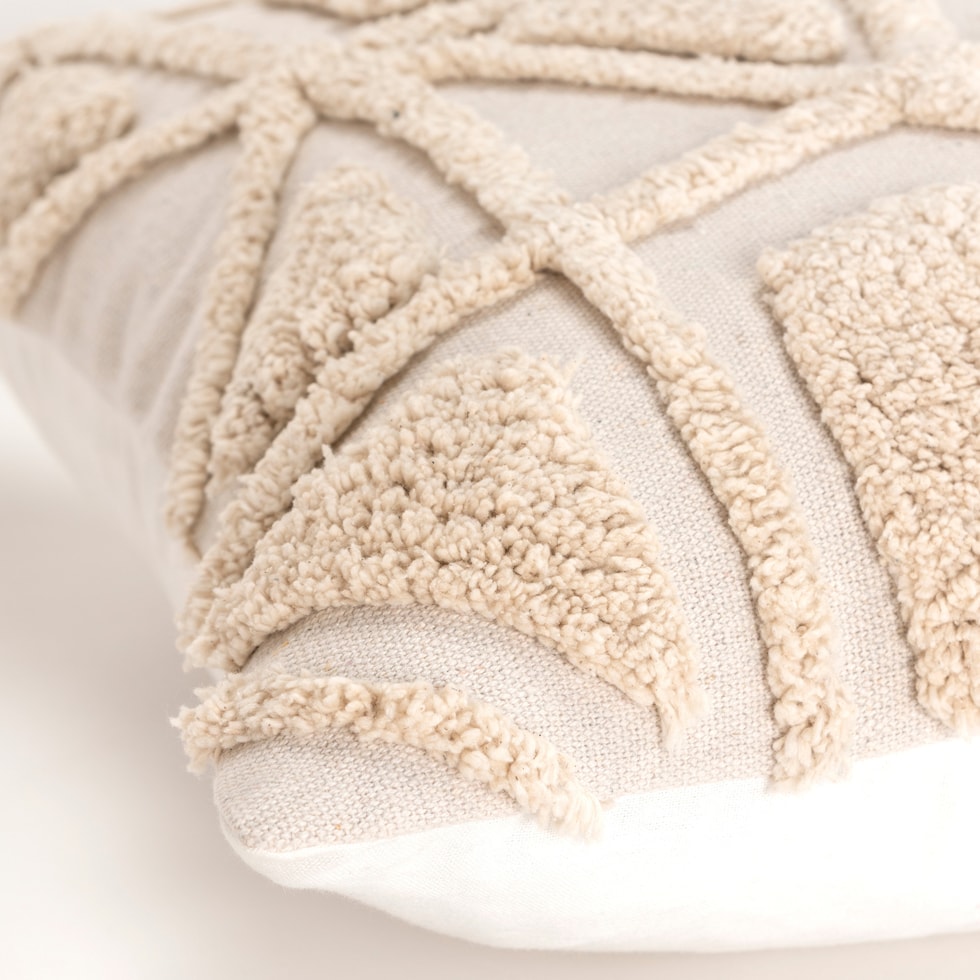 dorit neutral accent pillow   