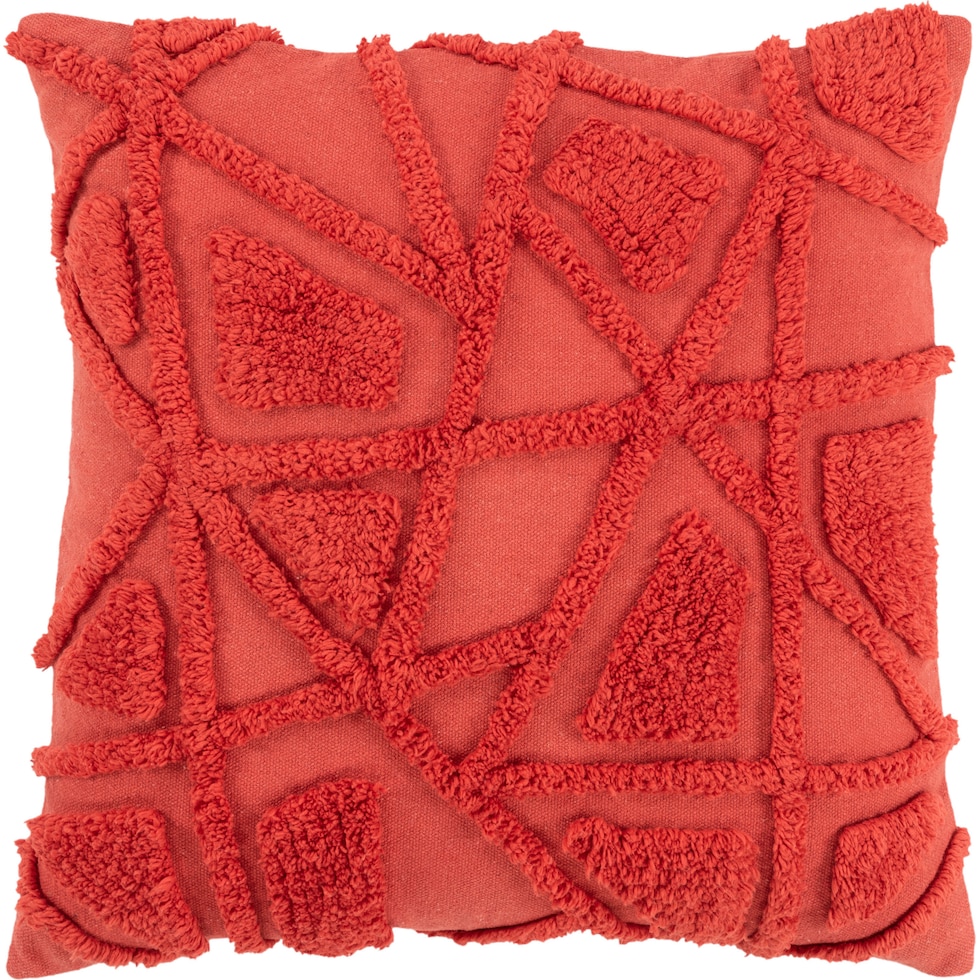 dorit red accent pillow   