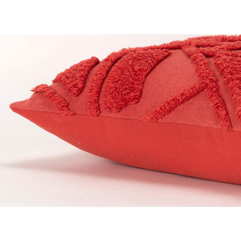 dorit red accent pillow   