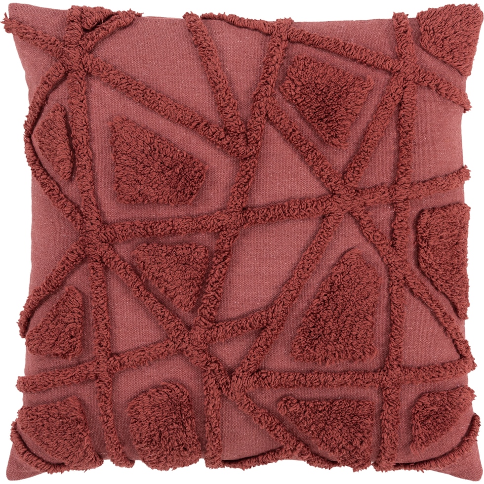 dorit red accent pillow   
