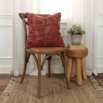 dorit red accent pillow   