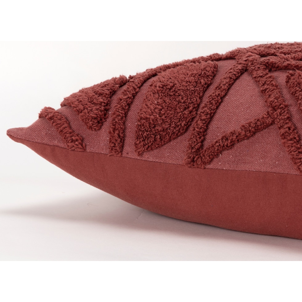 dorit red accent pillow   