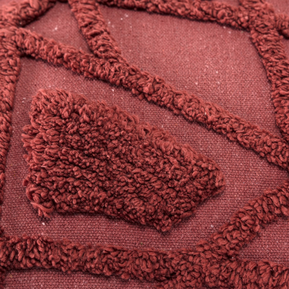 dorit red accent pillow   