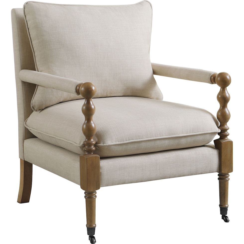 dorothy neutral accent chair   