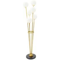 dottie gold floor lamp   