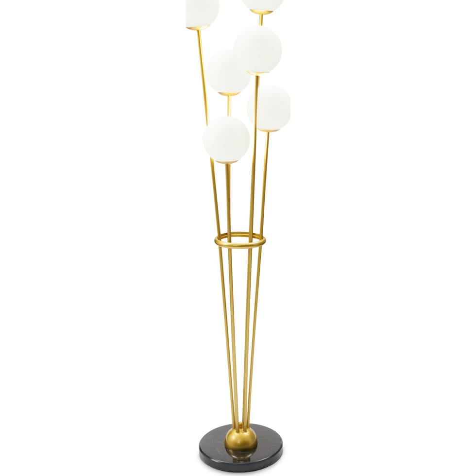 dottie gold floor lamp   