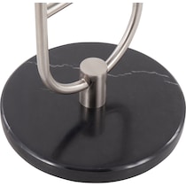 double black nickel side table   