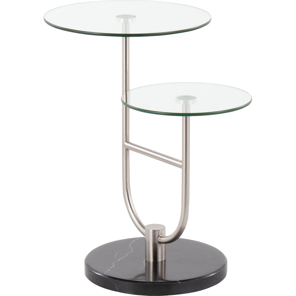 double black side table   