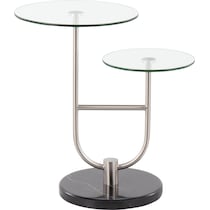 double black side table   