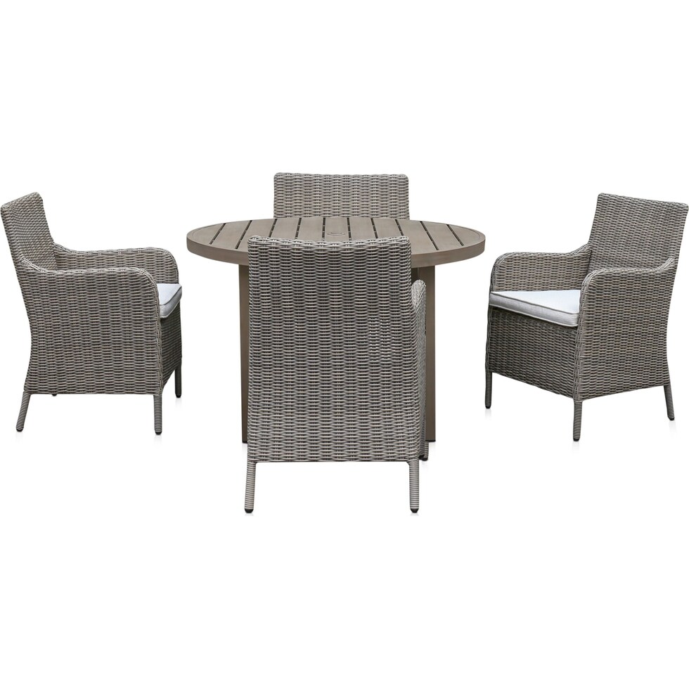 dover bay gray outdoor dinette   