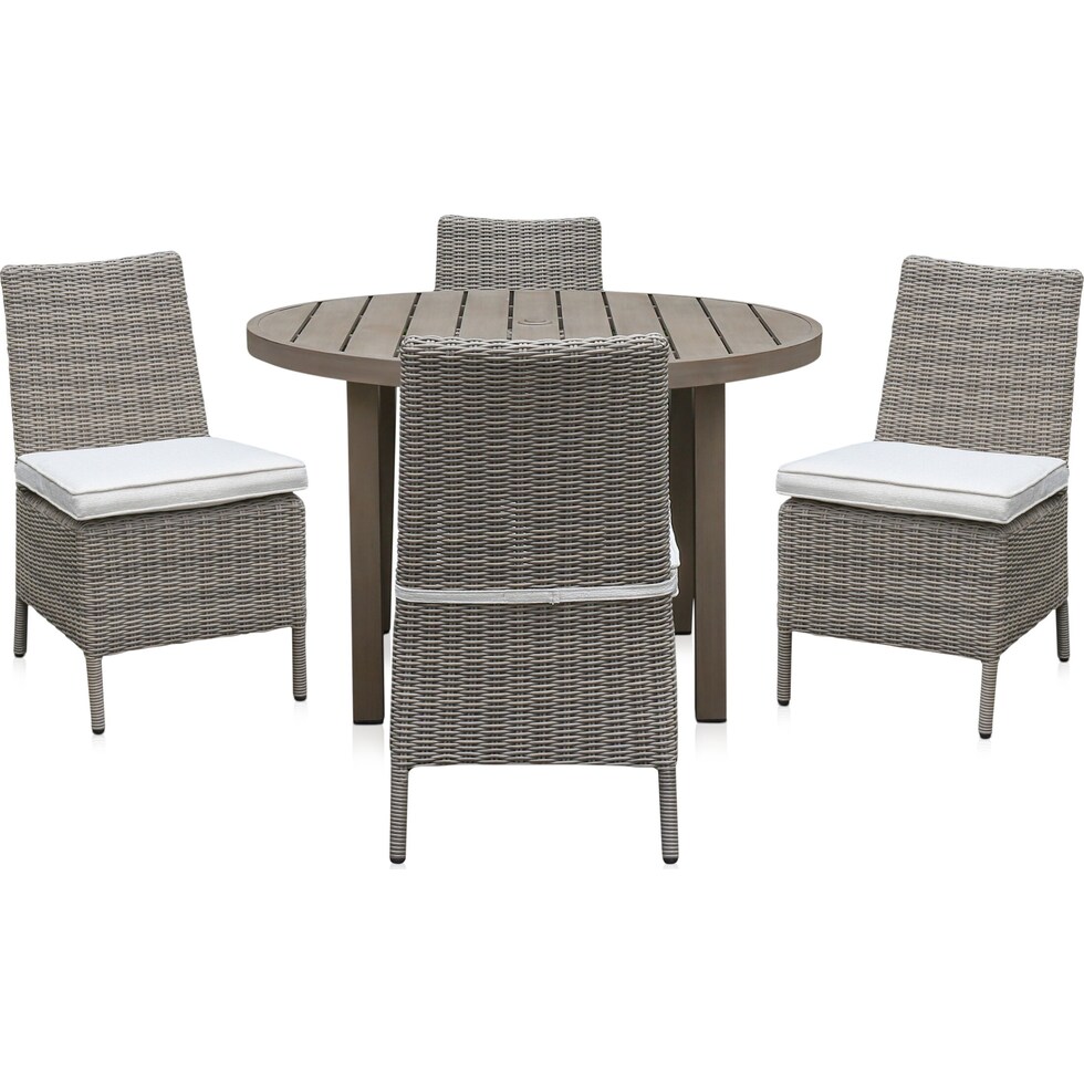 dover bay gray outdoor dinette   