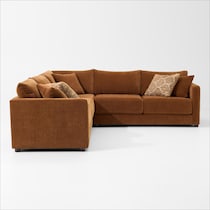 dr mod orange sectional   