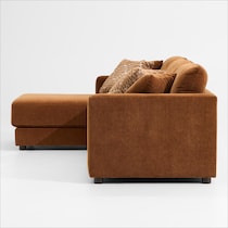 dr mod orange sectional   