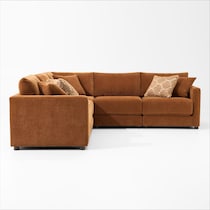 dr mod orange sectional   