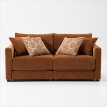 dr mod orange sofa   