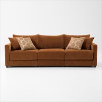 dr mod orange sofa   