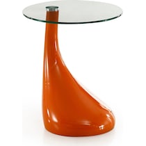 draco orange accent table   